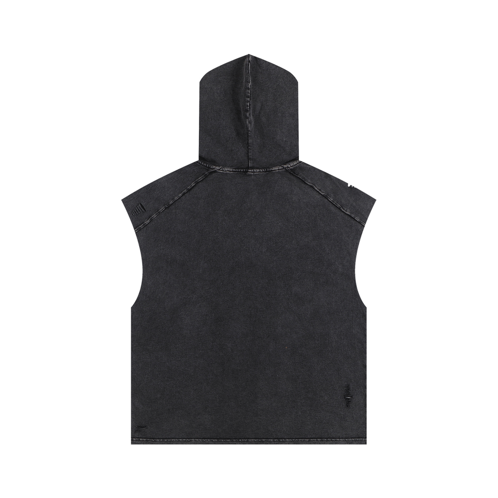 Men’s Snow Washed Boxy Hooded Tank Top