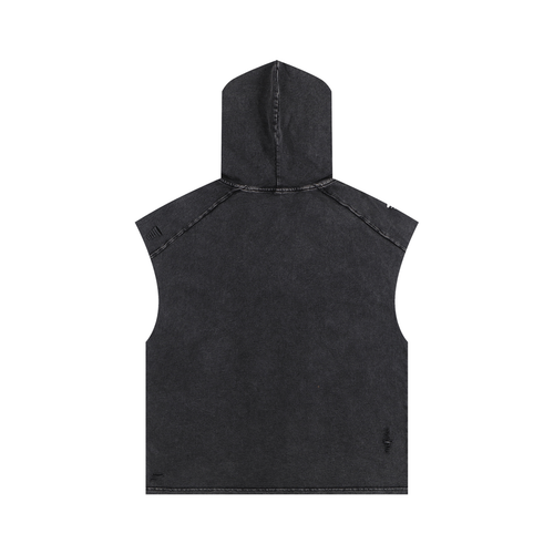 Men’s Snow Washed Boxy Hooded Tank Top