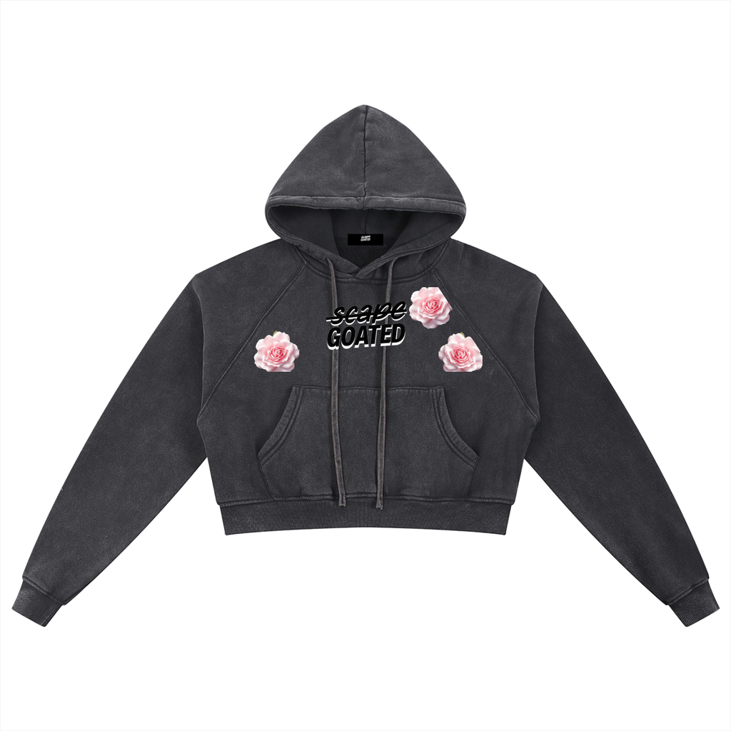 Women’s Snow Washed Cropped Hoodie