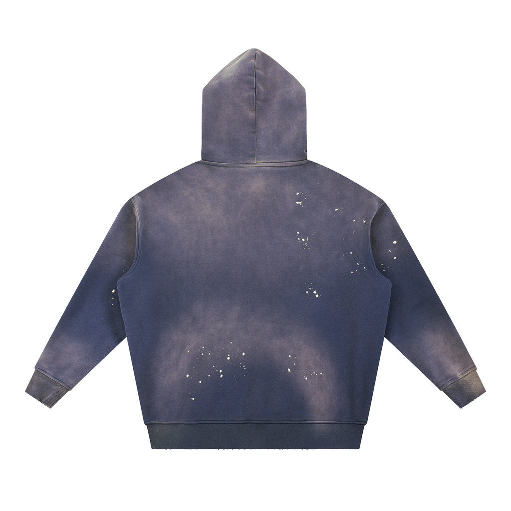 Women’s Vintage Washed Frayed Fleece Hoodie