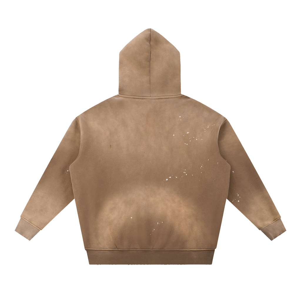 Women’s Vintage Washed Frayed Fleece Hoodie
