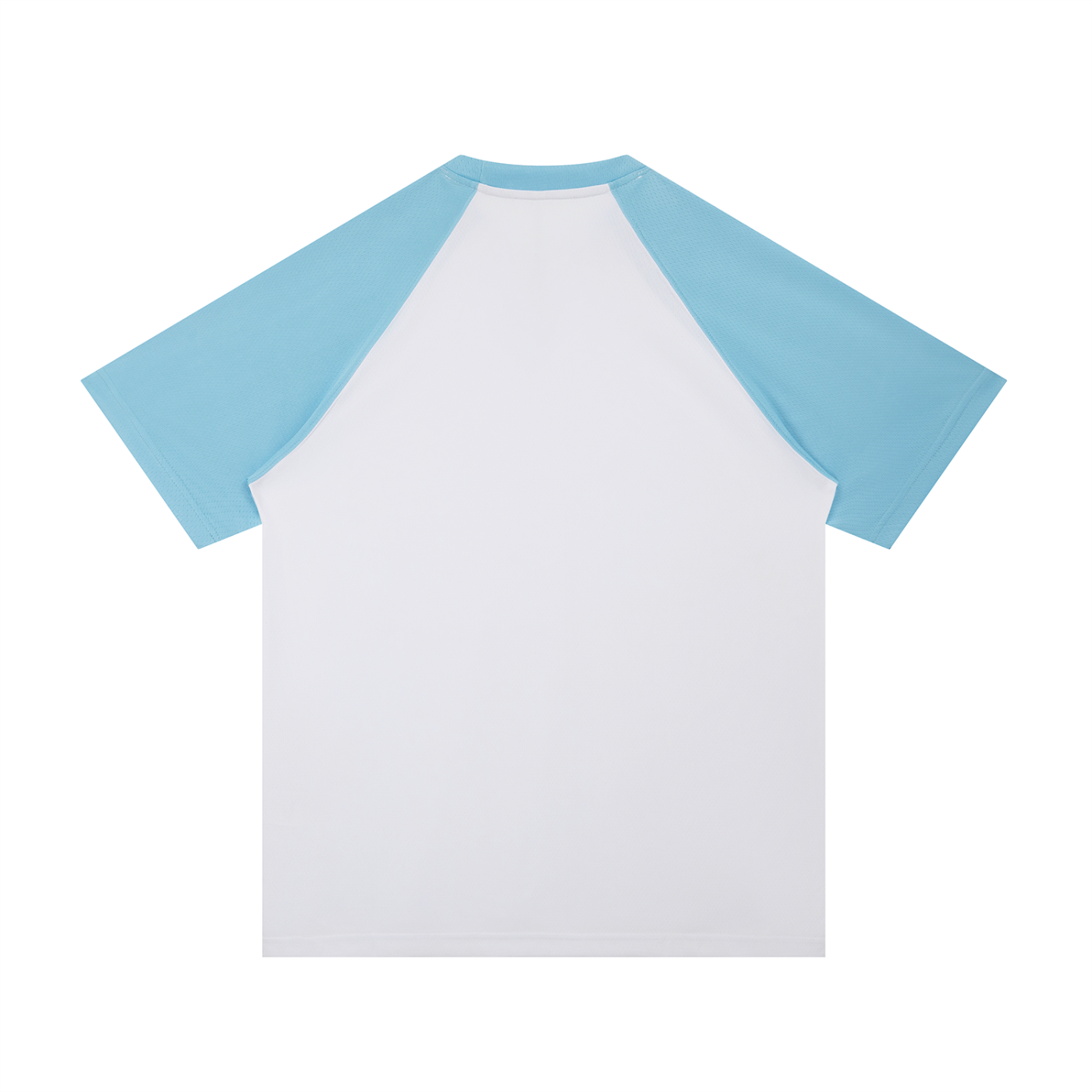 Men’s Contrast Raglan Sleeve Mesh T-Shirt