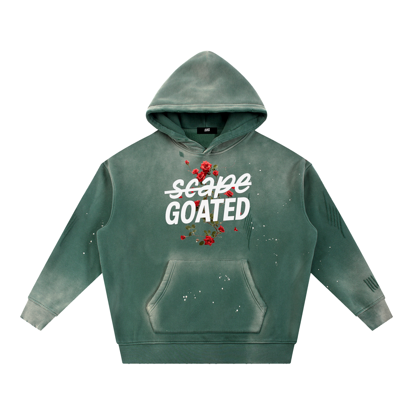 Women’s Vintage Washed Frayed Fleece Hoodie