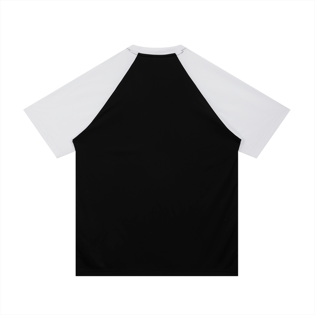 Men’s Contrast Raglan Sleeve Mesh T-Shirt