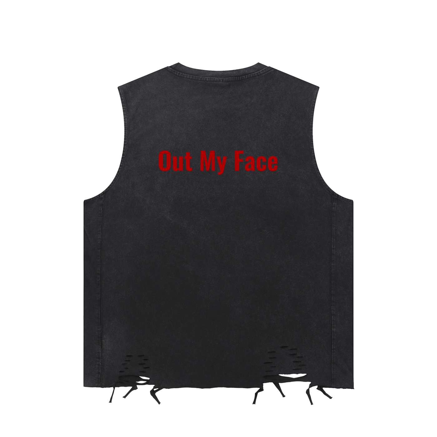 Men’s Snow Washed Raw-Hem Tank Top