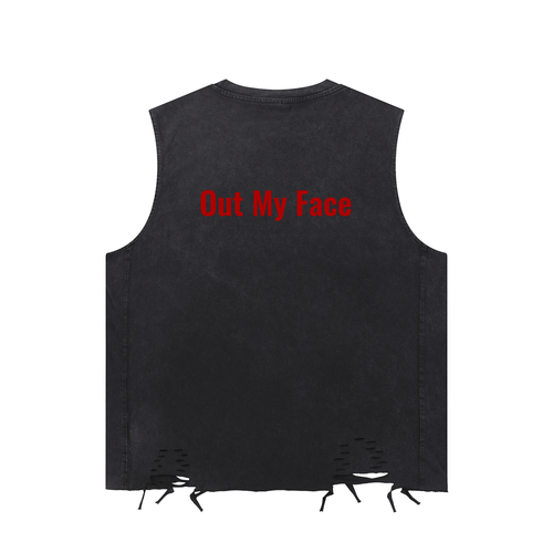 Men’s Snow Washed Raw-Hem Tank Top