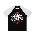 Men’s Contrast Raglan Sleeve Mesh T-Shirt