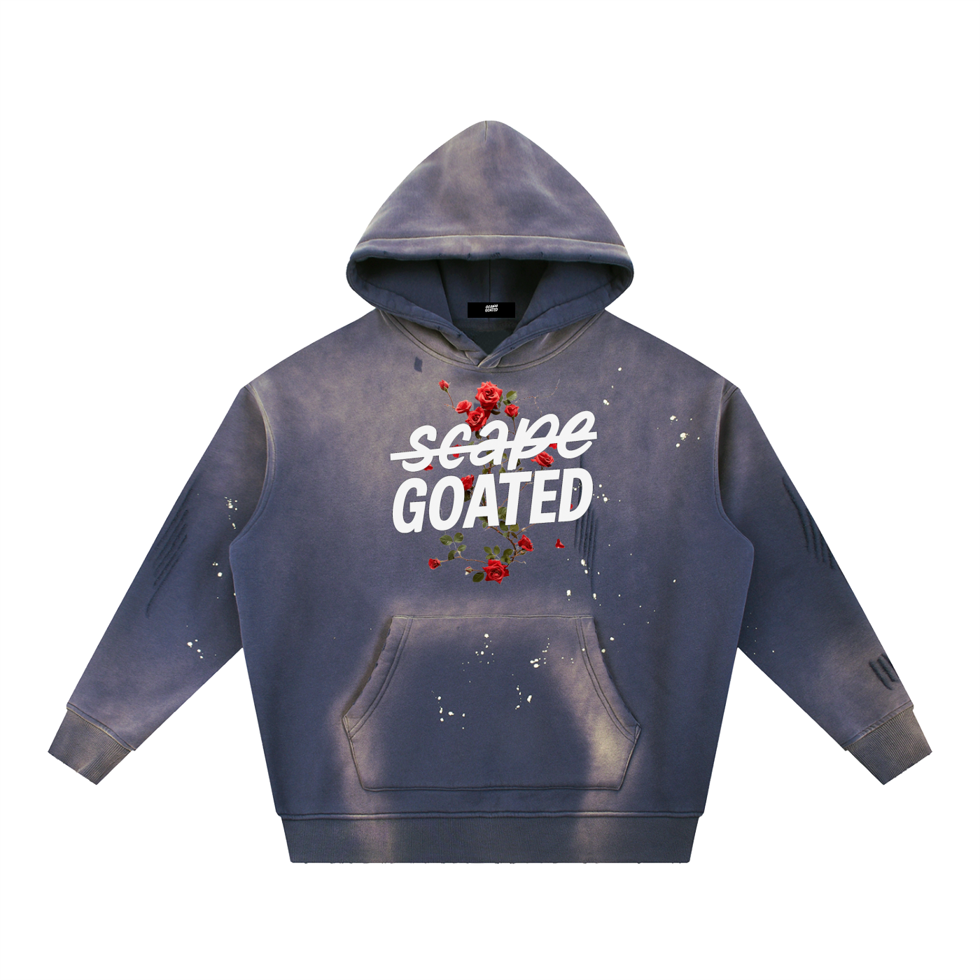 Women’s Vintage Washed Frayed Fleece Hoodie