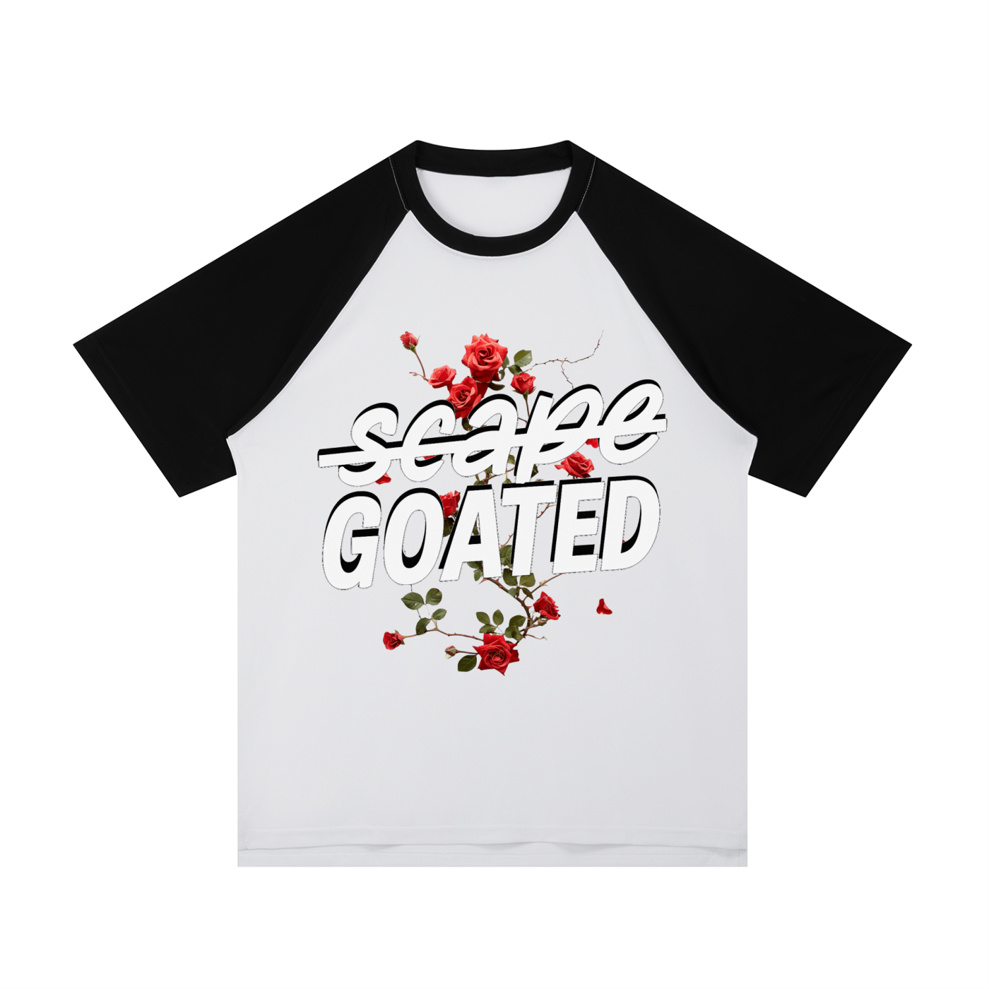 Men’s Contrast Raglan Sleeve Mesh T-Shirt