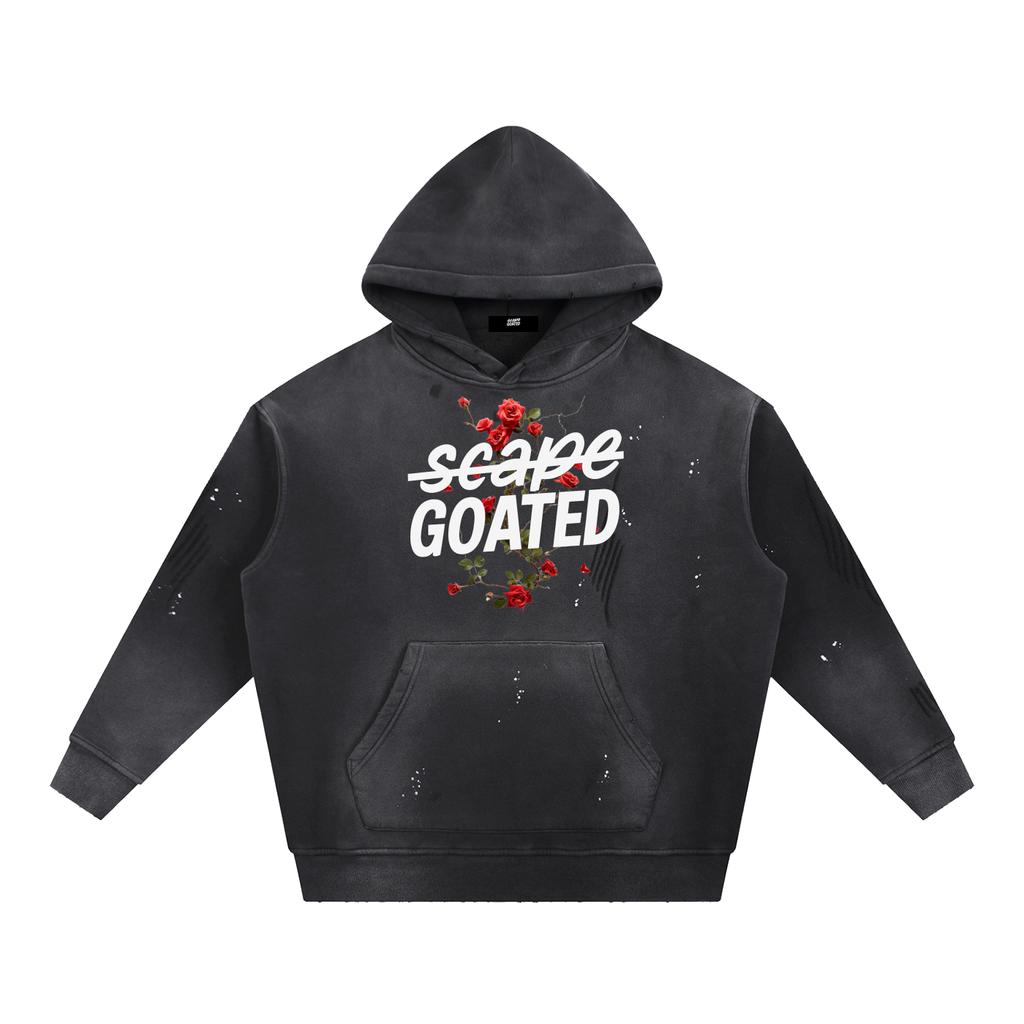 Women’s Vintage Washed Frayed Fleece Hoodie