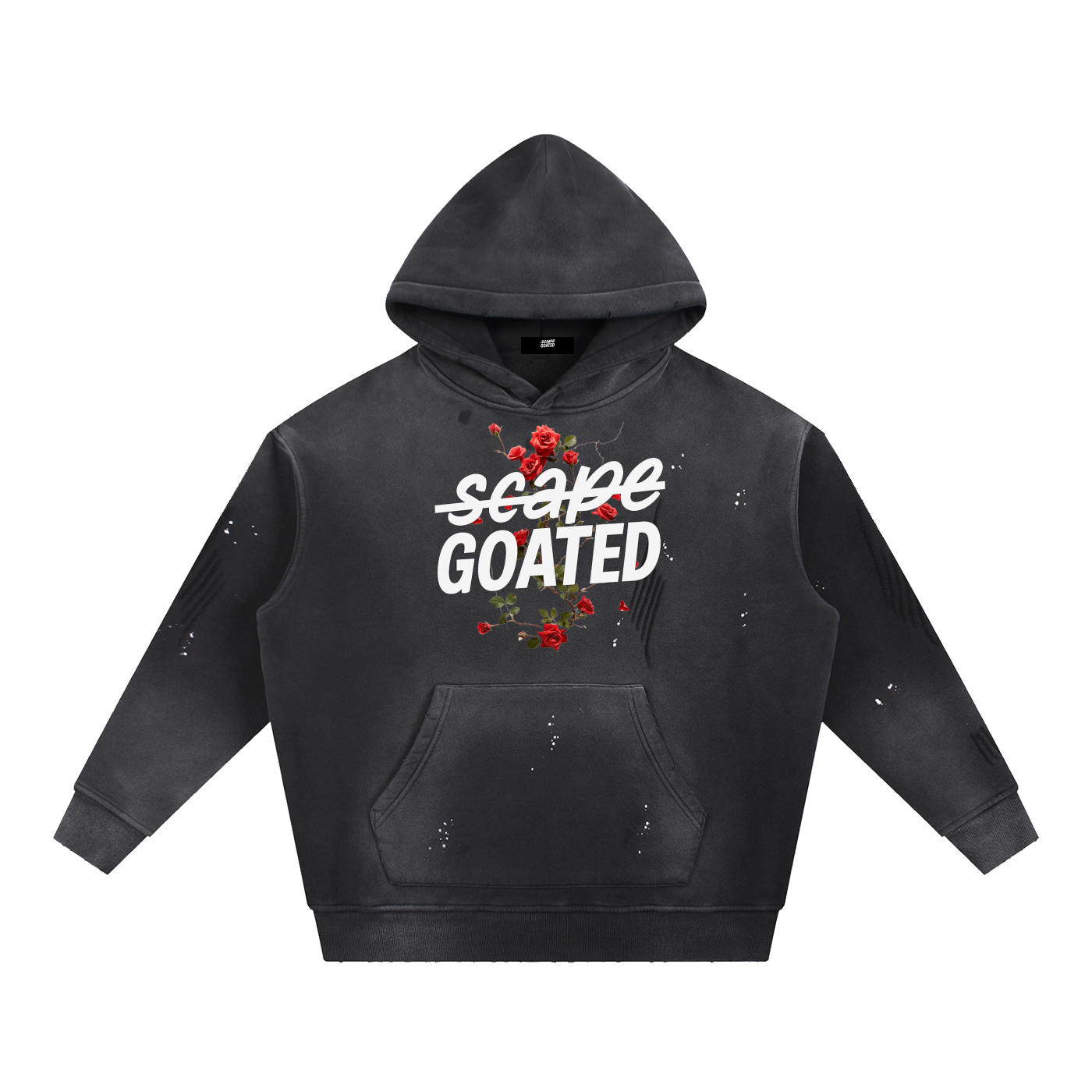 Women’s Vintage Washed Frayed Fleece Hoodie