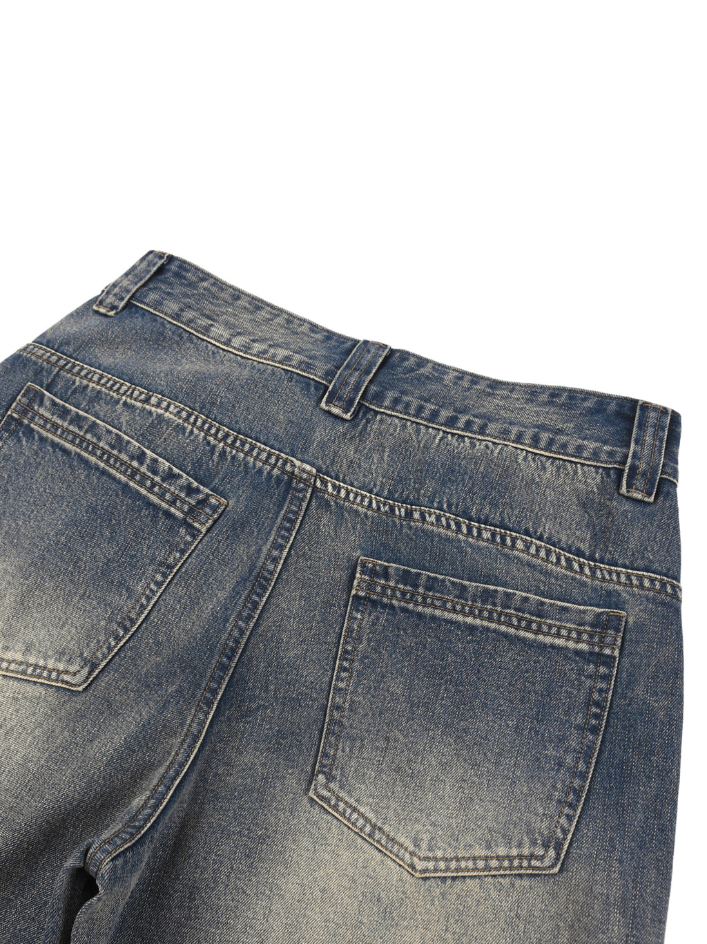 Men’s Vintage Wash Baggy Denim Shorts